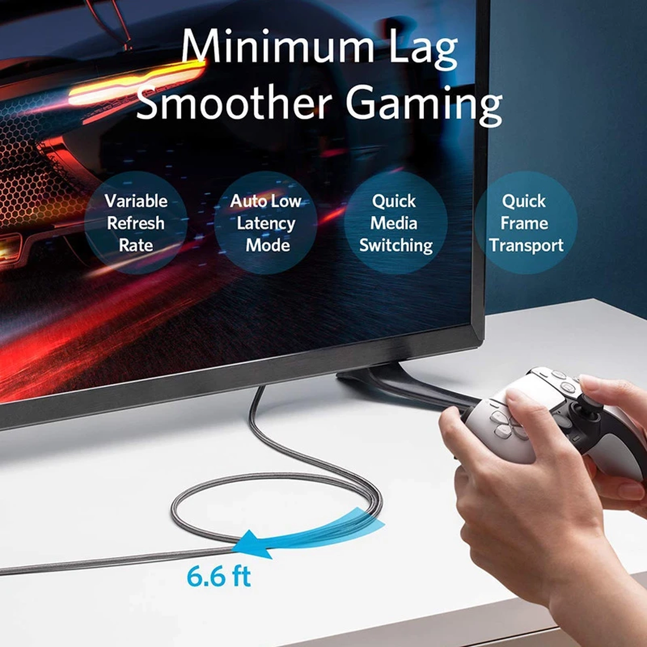 کابل 2.1 متری ANKER HDMI مدل A8743H11 - مشکی (گارانتی 18ماهه حافظه طلایی ایستا)